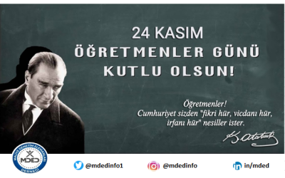 Tüm Öğretmenlerimizin Öğretmenler Gününü Gönülden Kutlarız.