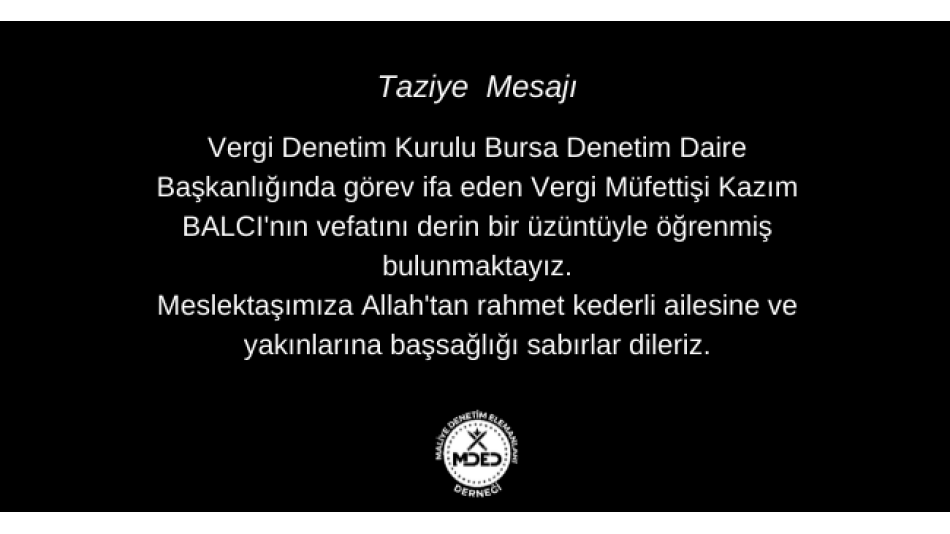 Taziye Mesajı